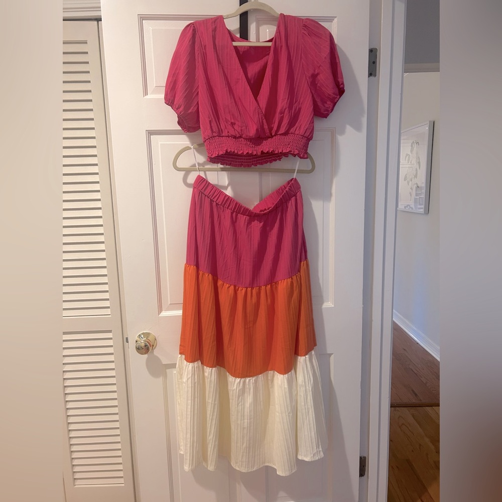 Shein Top and Skirt Set XL